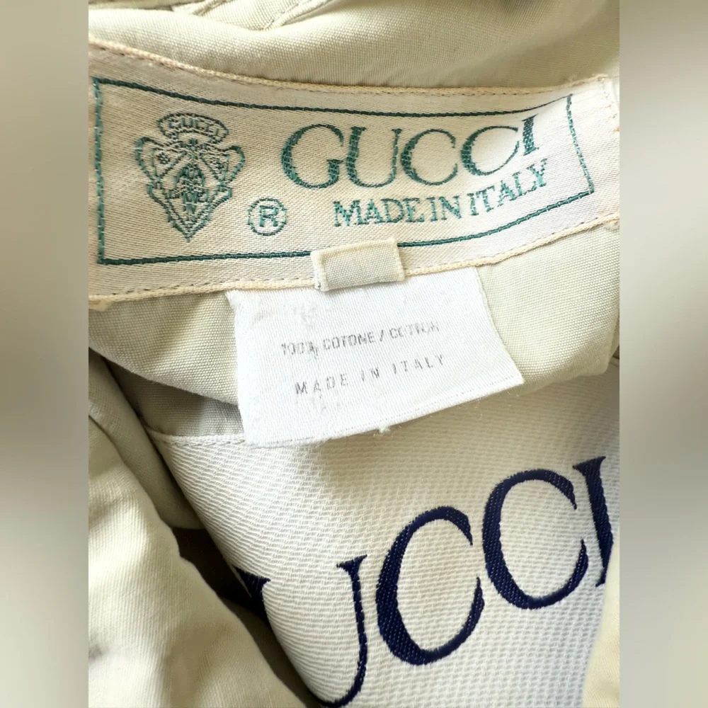 VTG GUCCI Cotton Windbreaker Jacket Size 54